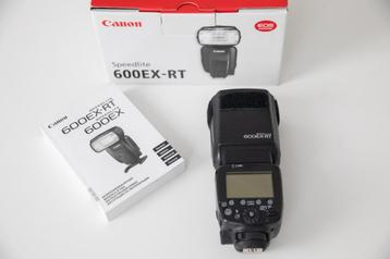Canon flitser 600 EX-RT in verpakking met alle toebehoren beschikbaar voor biedingen