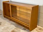 Vintage vitrinekast winkel hout glas, Huis en Inrichting, Ophalen, Zo goed als nieuw, Glas