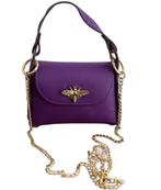 Sac à main LABELS STUDIO 100% cuir, sac à bandoulière - Nouv, Envoi, Neuf, Violet, Sac à main