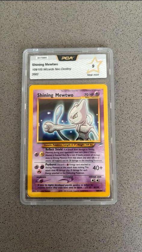 Pokemon Shining Mewtwo 109/105 Neo Destiny PSA 9 Gem Mint, Hobby & Loisirs créatifs, Jeux de cartes à collectionner | Pokémon