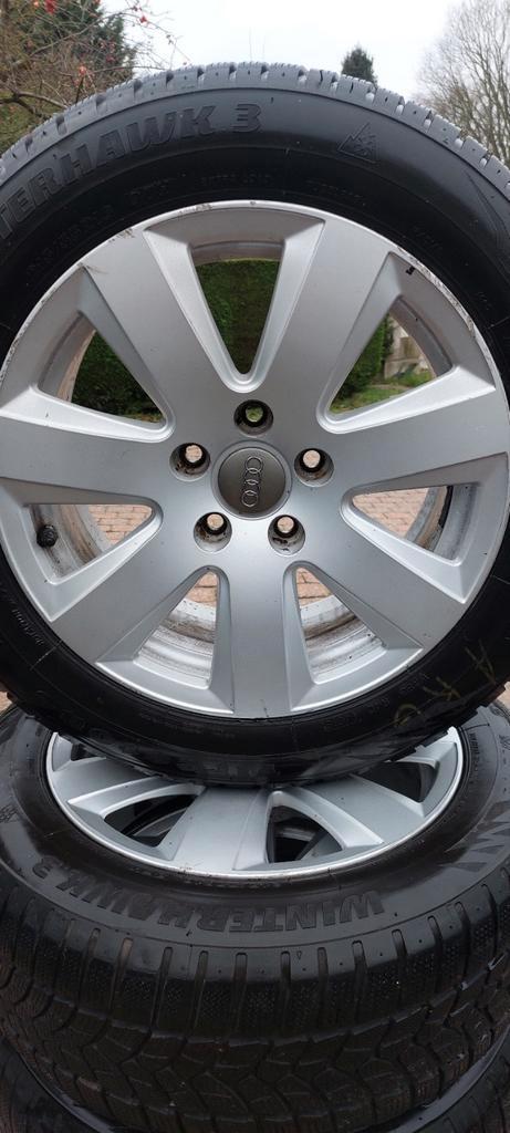 KIT HIVER 5X112 POUR AUDI A3 PNEUS 215/55/16 VW AUDI SKODA, Auto-onderdelen, Banden en Velgen, Band(en), Winterbanden, Ophalen