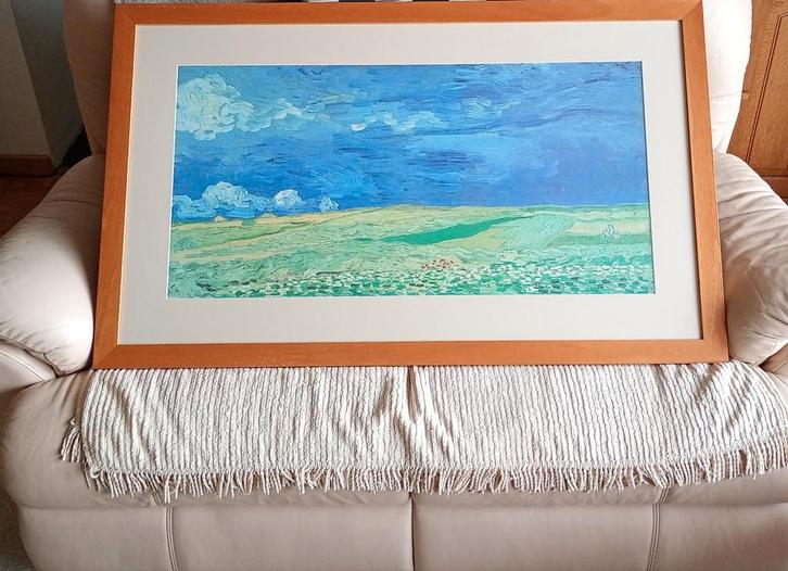 Mooie kader 65 X 108 cm, Huis en Inrichting, Woonaccessoires | Schilderijen, Tekeningen en Foto's, Zo goed als nieuw, 50 tot 75 cm