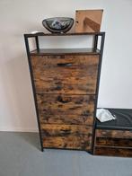 Boekenkast, kapstok met legplank en 2 schoenkastjes, Ophalen, Gebruikt