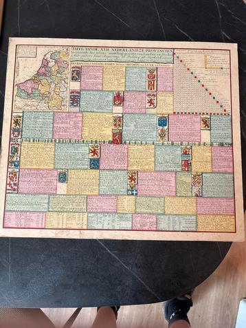 “Tafel van de XVII Nederlandze Provincien” , antiek, papier beschikbaar voor biedingen