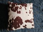 sierkussen fluweel met koeienprint bruin NIEUW, Verzenden, Nieuw, Bruin, Vierkant