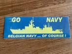 Sticker Belgian Navy, Verzamelen, Ophalen of Verzenden, Zo goed als nieuw, Overige typen