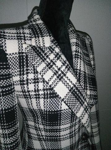 Zara - Veste / Blazer - Pied de poule- Noir & Blanc - XS