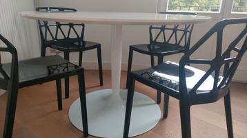 Table à manger de marque CALLIGARIS ITALY, Enlèvement ou Envoi, Utilisé, Chaise, 4 places