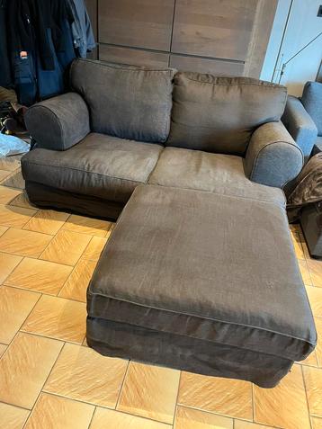 Zetel 2-zit + poef (Gero) beschikbaar voor biedingen