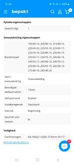 Sneeuwkettingen Suv Clarck & Go RTS8, Auto diversen, Sneeuwkettingen, Ophalen, Zo goed als nieuw