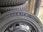 Winterbanden op stalen velg 215/65 R 17 H steekmaat 5x108, Auto-onderdelen, Ophalen, Banden en Velgen, 17 inch, Winterbanden