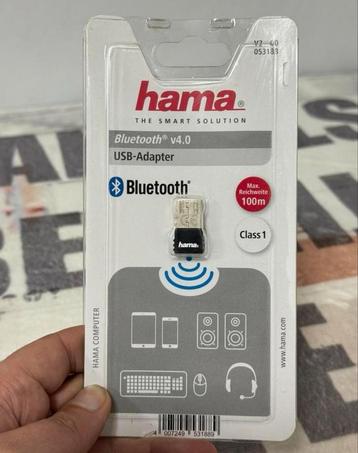 Adaptateur USB Bluetooth Hama, version 4.0 C1 + portée EDR, Informatique & Logiciels, Clés USB, Enlèvement ou Envoi, Neuf