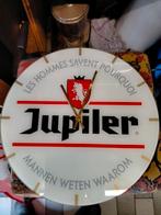 HORLOGE JUPILER in glas diameter 35 cm, Verzamelen, Ophalen, Nieuw, Jupiler