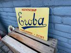 Eroba Fietsen oud emaille reclamebord, Verzamelen, Ophalen of Verzenden, Gebruikt, Reclamebord