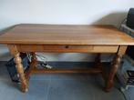 Houten bureautafel, Ophalen