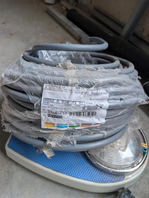 Restant XVB 5G10 kabel – ca. 47 meter, Doe-het-zelf en Bouw, Elektriciteit en Kabels, Zo goed als nieuw, Ophalen of Verzenden