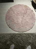 Klein rond lichtroze vloerkleed 90 cm, Ophalen of Verzenden, Rond