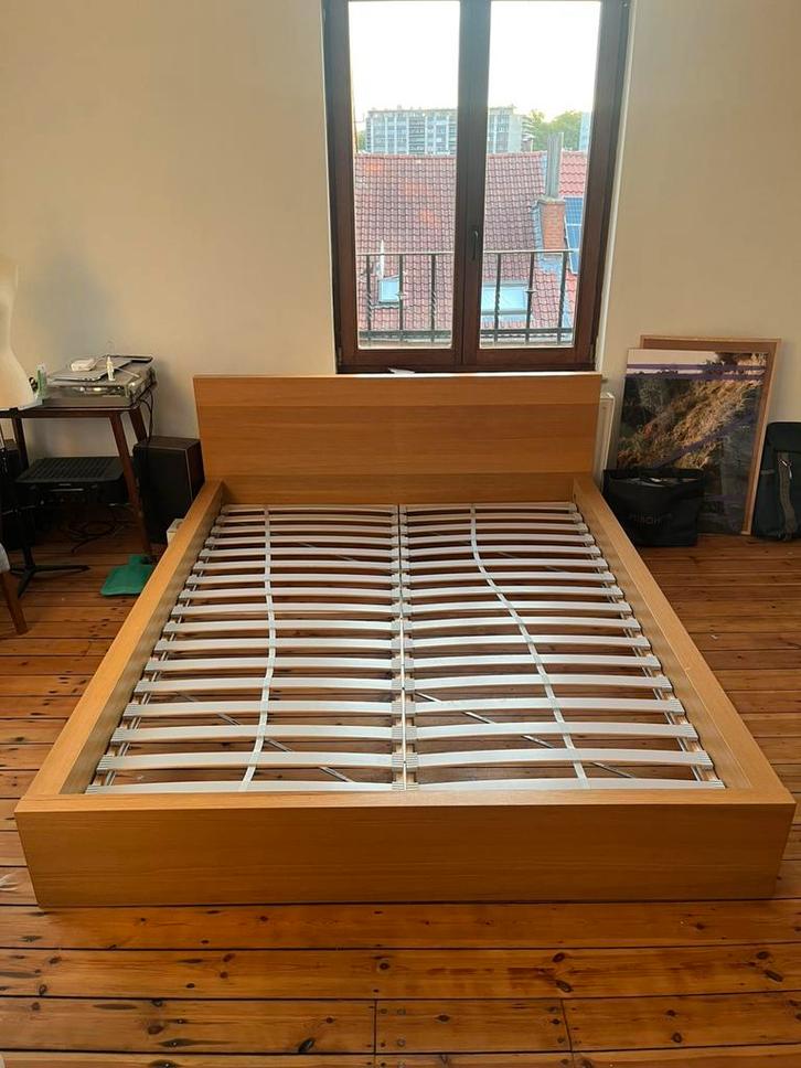 Ikea MALM lit/bed 160x200, Huis en Inrichting, Slaapkamer | Bedden, Gebruikt, Ophalen