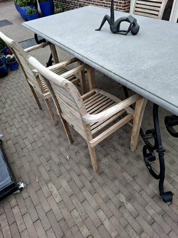 Tuinstoelen teak, Tuin en Terras, Ophalen