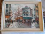 Très beau tableau de Paris signé Granl 83x63 cm, Ophalen