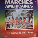 Dubbel LP - Marches Americaines, Ophalen of Verzenden, Big Bands - military, Zo goed als nieuw, 12 inch