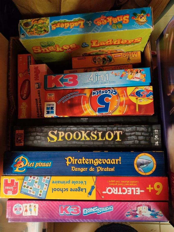 Allerlei gezelschapsspellen, Hobby en Vrije tijd, Gezelschapsspellen | Bordspellen, Gebruikt, Ophalen of Verzenden