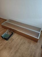 2 kastjes met glazen leggers, Maison & Meubles, Accessoires pour la Maison | Étagères murales & Rayons de bibliothèque, Enlèvement