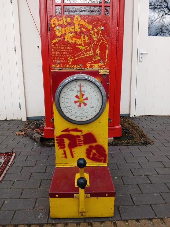Ancien compteur de puissance vintage, manège forain, boxball, Collections, Machines | Autre, Enlèvement