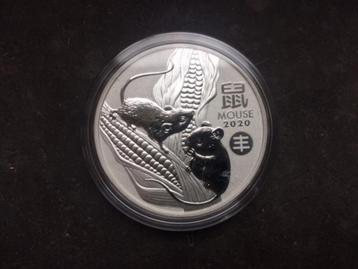 2020 Lunar III/3 - Mouse/rat - privy Chinese harvest - 1 oz beschikbaar voor biedingen