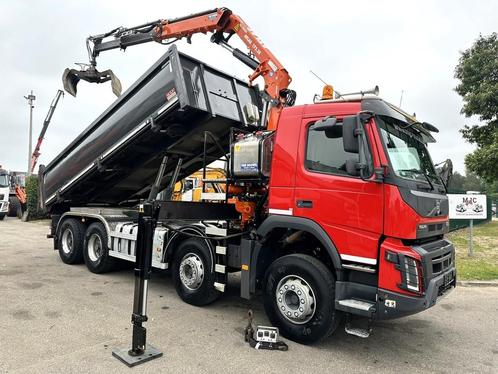 Volvo FMX 420 8X4 TIPPER + CRANE ATLAS 172.3E (2021! 662h) -, Autos, Camions, Entreprise, Volvo, Autres carburants, 2 portes, Automatique