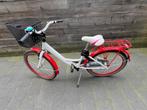 wit rode meisjes kinderfiets maat 24, Ophalen, Zo goed als nieuw, 20 inch of meer