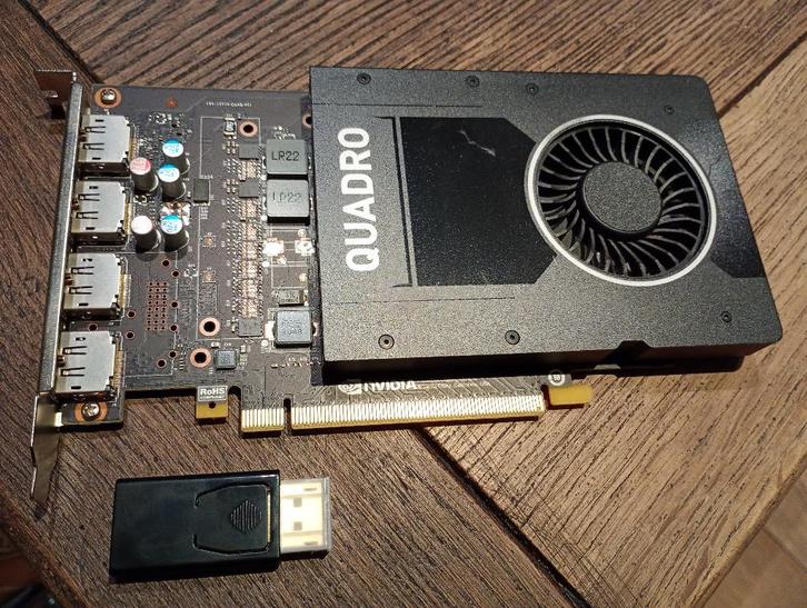 Nvidia Quadro 2000 grafische kaart + DP naar hdmi converter, Informatique & Logiciels, Cartes vidéo, Comme neuf, Nvidia, PCI-Express 3.0