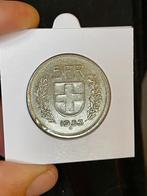 Suisse 5 francs 1953, Enlèvement ou Envoi, Monnaie en vrac, Argent