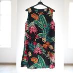 Luchtige zomerjurk zwart groen oranje rood L, Overige kleuren, Verzenden, Maat 42/44 (L), Nieuw