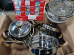 Roestvrijstalen pottenset, Maison & Meubles, Cuisine | Casseroles & Poêles, Enlèvement ou Envoi, Neuf, Ensemble de casseroles