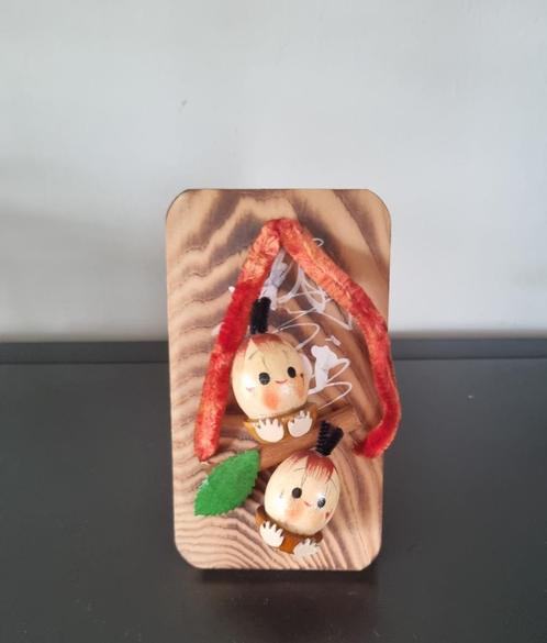 Lieve Kokeshi's op een Zori, Antiek en Kunst, Kunst | Beelden en Houtsnijwerken, Verzenden