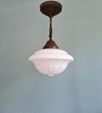 Suspension Art Déco en opaline blanche, Philips, 1930, Enlèvement ou Envoi