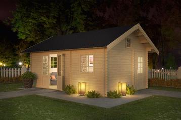 Blokhut Caroline 575x390 Onbehandeld vuren, Verzenden, Nieuw