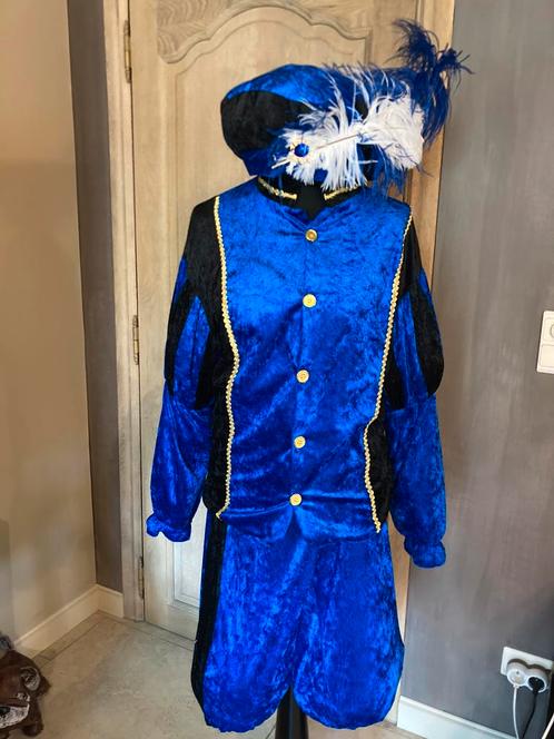 Blauw zwart pieten pak maat s, Diversen, Sinterklaas, Ophalen of Verzenden