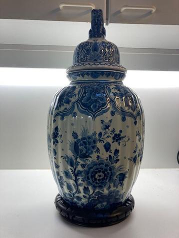 Grand vase en faïence de Delft années 50