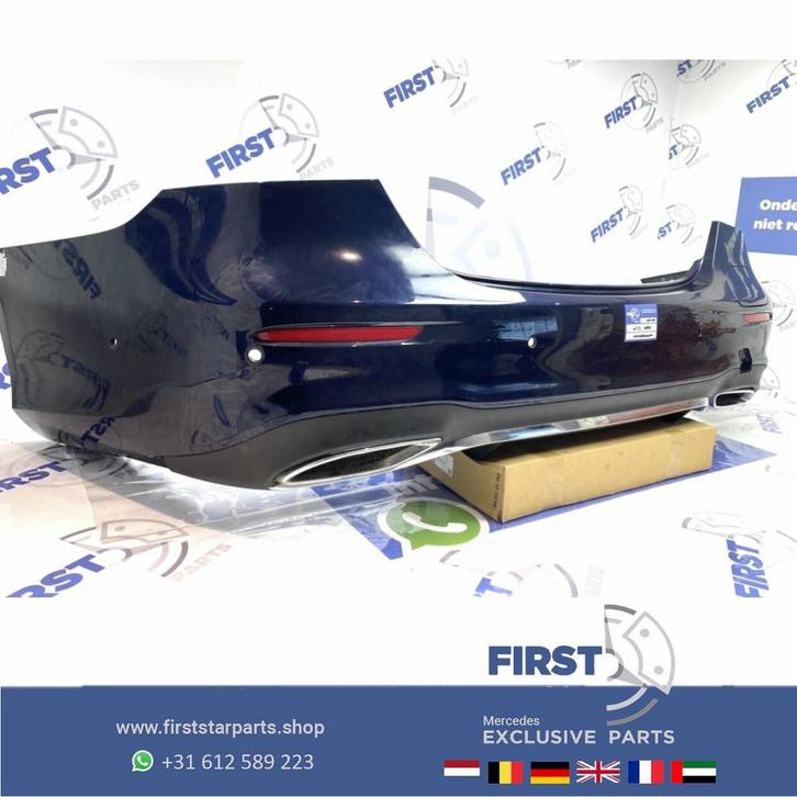 W213 FACELIFT BUMPER 2022 AMG ACHTERBUMPER EQ BOOST HYBRID +, Auto-onderdelen, Carrosserie, Bumper, Mercedes-Benz, Achter, Gebruikt