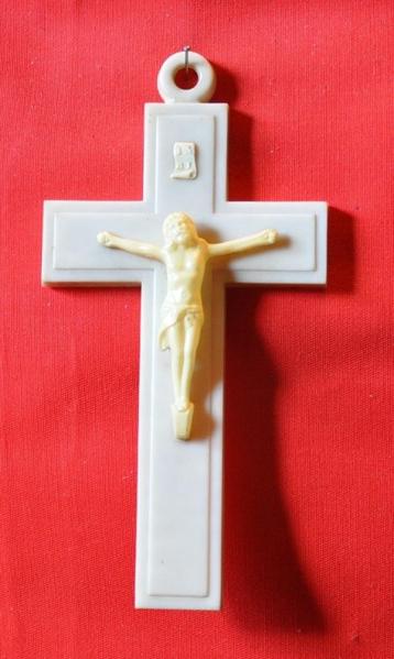croix de berceau en plastique blanc, Enlèvement ou Envoi
