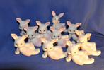 10 figurines lapins en faïence pour dragées de baptême, Enlèvement ou Envoi, Neuf, Autres types