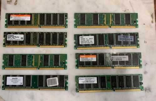 Set van 8 400 Mhz RAM-geheugensticks!, Computers en Software, RAM geheugen, Gebruikt, Desktop, DDR, Ophalen of Verzenden