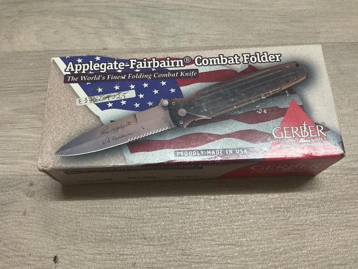 Gerber Applegate Fairbairn Combat folder mes zakmes knife US, Verzamelen, Militaria | Algemeen, Landmacht, Mes of Dolk, Verzenden