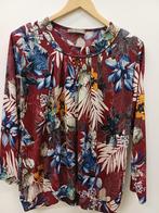 Mer&Sud longsleeve bordeau/print Mt6(52/54), Kleding | Dames, Grote Maten, Mer & Sud, Ophalen of Verzenden, Zo goed als nieuw