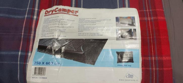 DryCamper 250 x 600 cm Grondzeil met opblaasbare randen, Caravans en Kamperen, Kampeeraccessoires, Gebruikt, Ophalen