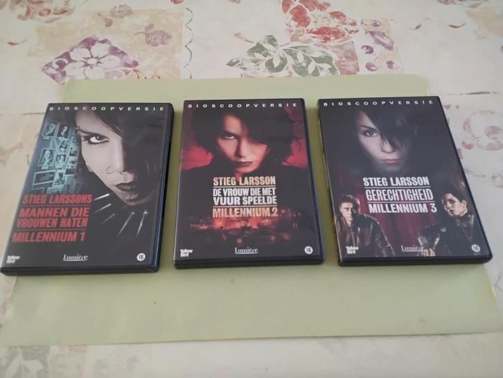 De Millennium Trilogie van Stieg Larsson / De Films/ Dvd^s, Cd's en Dvd's, Dvd's | Thrillers en Misdaad, Zo goed als nieuw, Ophalen