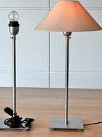 2 lampadaires Stéphane Davidts aluminium brossé, ajustables, Maison & Meubles, Utilisé