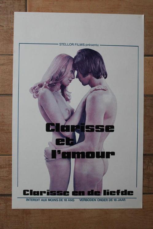 filmaffiche Clarisse et l'amour filmposter, Verzamelen, Posters, Zo goed als nieuw, Film en Tv, A1 t/m A3, Rechthoekig Staand